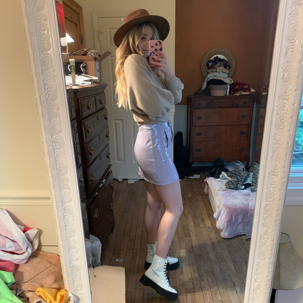 FOREVER 21 LILAC SKIRT - Picture 3 of 8